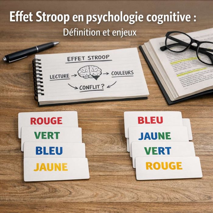 Effet Stroop en psychologie cognitive : comprendre ce test clé