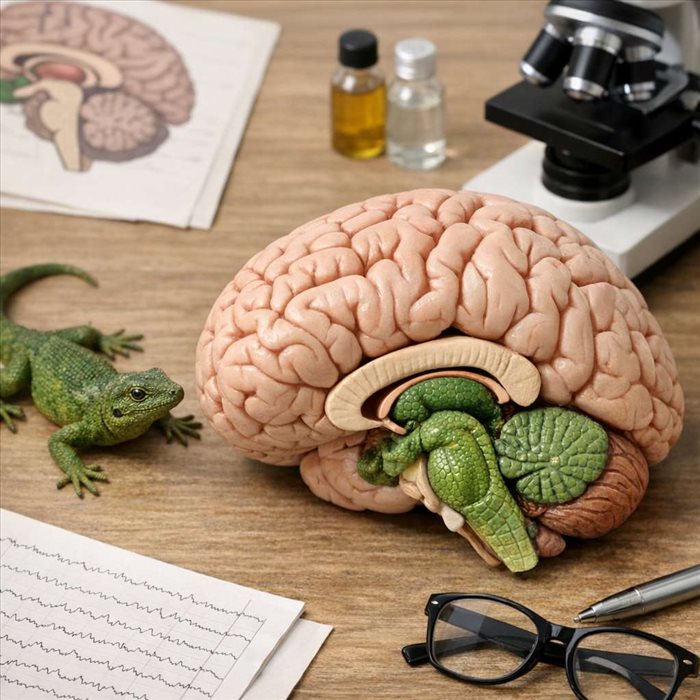 Cerveau reptilien en neurosciences : définition et origines